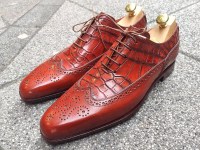 croco calf oxford handmade shoes by rozsnyai (1)